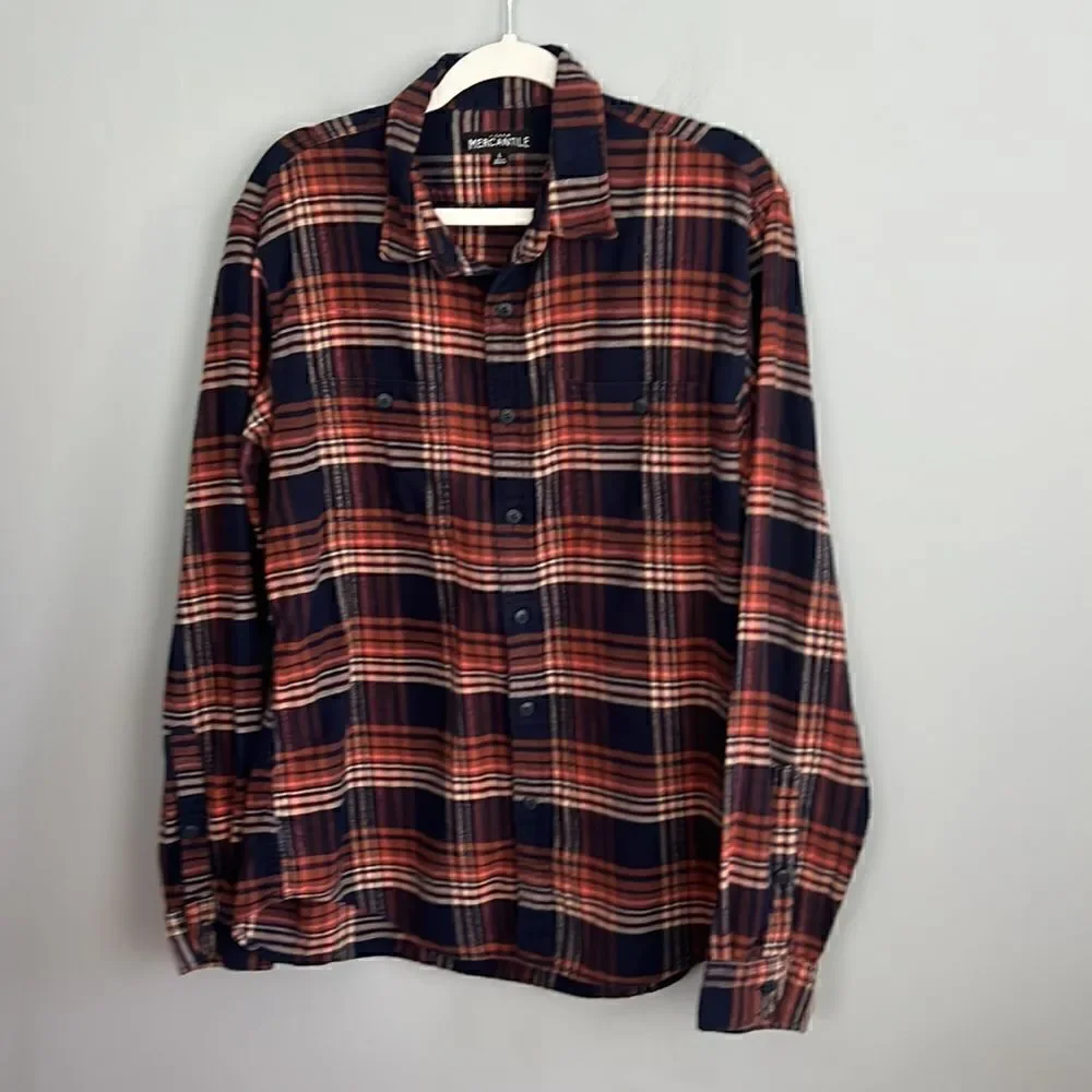 J Crew Men’s L flannel shirt Fall Cozy Autumn casual